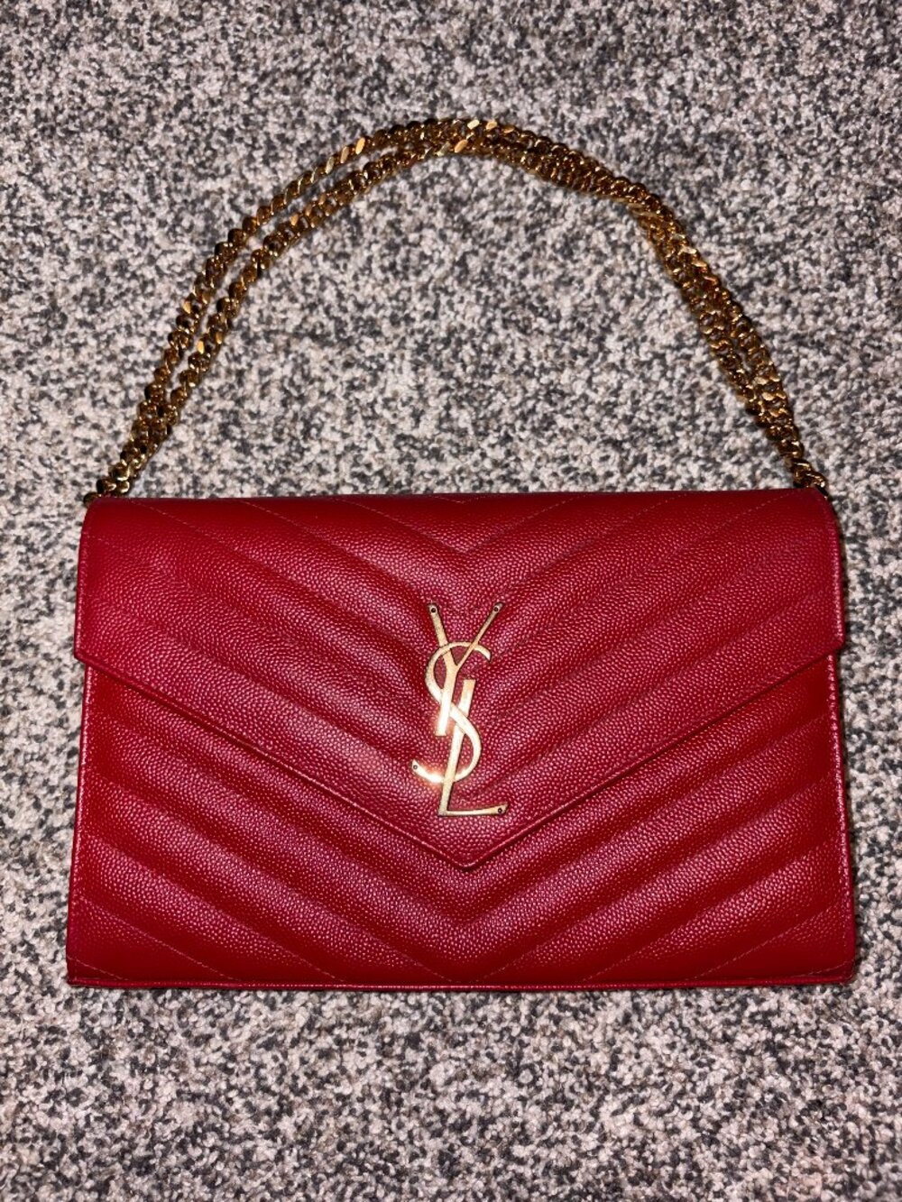 Red Saint Laurent Cassandre